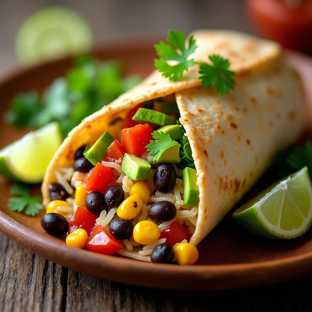 Fiesta Veggie Burrito