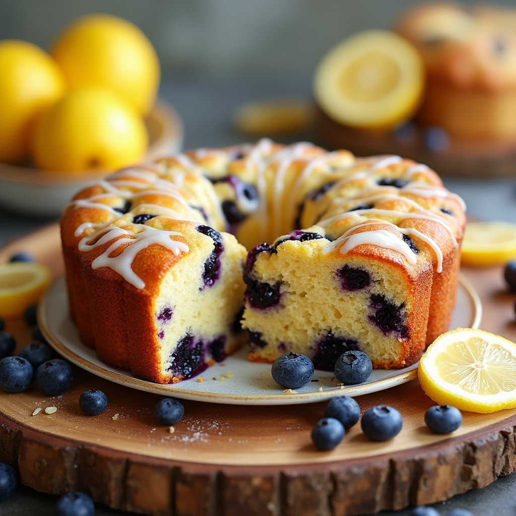 lemon blueberry coffee cake