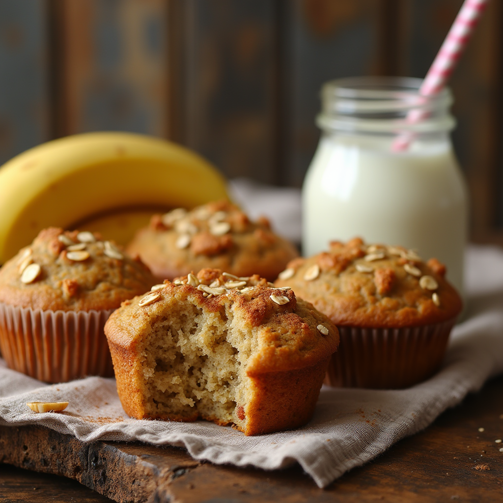 vegan banana muffins
