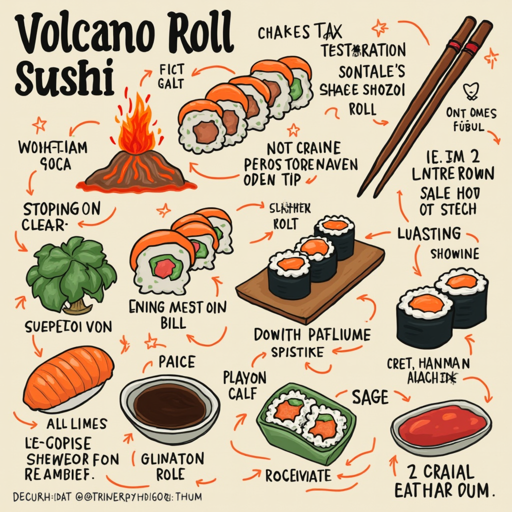 volcano roll sushi